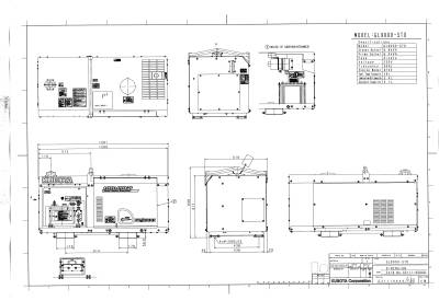 Дизельный генератор Kubota GL 9000 